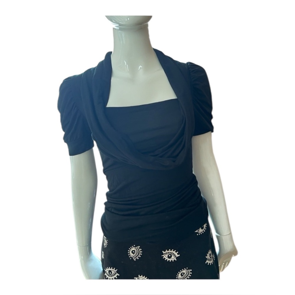 2/$20 - Simons Black Cowl Neck Top